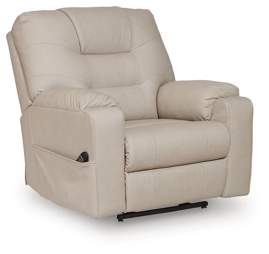 Belmone Pike Sand Power Lift Recliner from Ashley - Luna Furniture