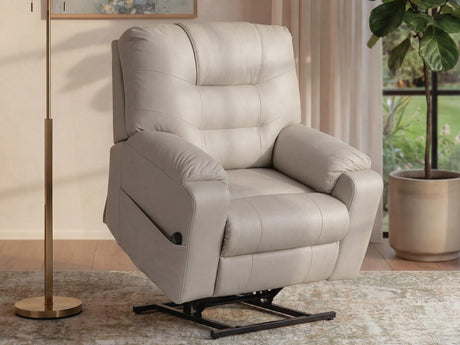 Belmone Pike Sand Power Lift Recliner from Ashley - Luna Furniture