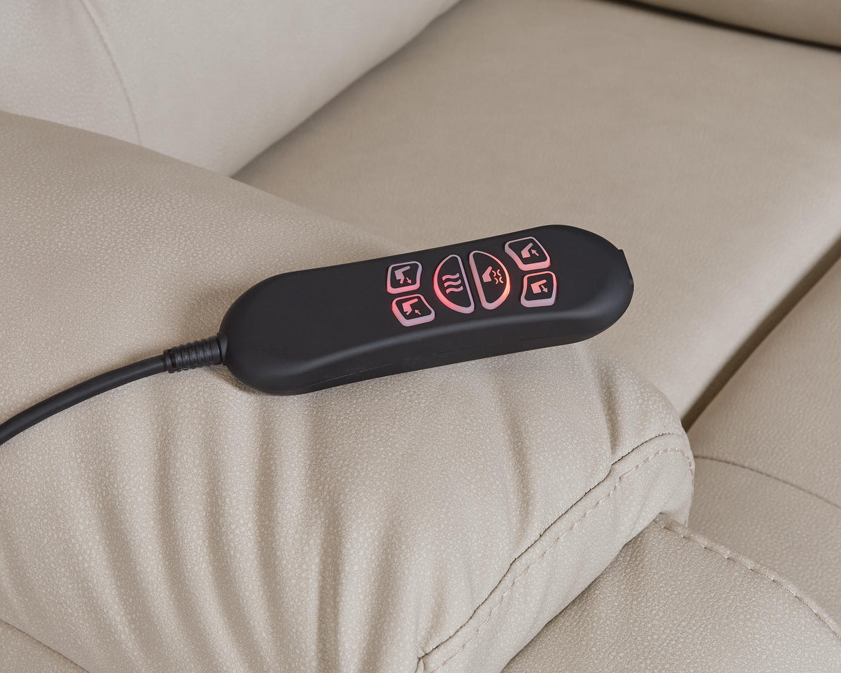 Belmone Pike Sand Power Lift Recliner from Ashley - Luna Furniture
