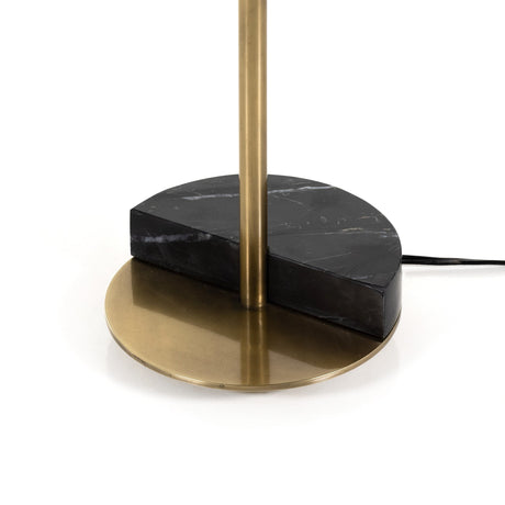 Zanda Table Lamp in Black Italian Marble from Four Hands - Luna Furniture