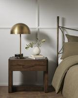 Zanda Table Lamp in Black Italian Marble from Four Hands - Luna Furniture