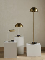 Zanda Table Lamp in Black Italian Marble from Four Hands - Luna Furniture
