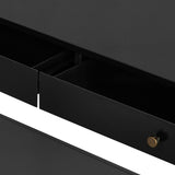 Soto Console Table in Black from Four Hands - Luna Furniture