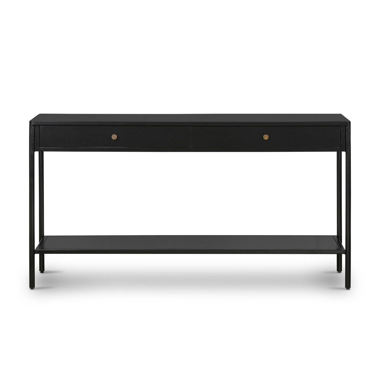 Soto Console Table in Black from Four Hands - Luna Furniture