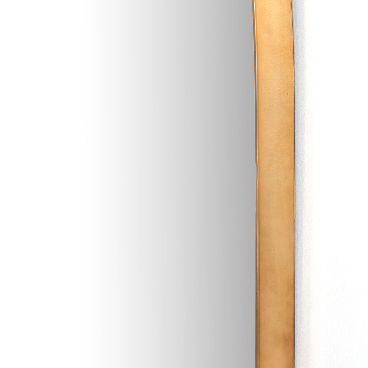 Georgina Wide Mirror in Polished Brass from Four Hands - Luna Furniture