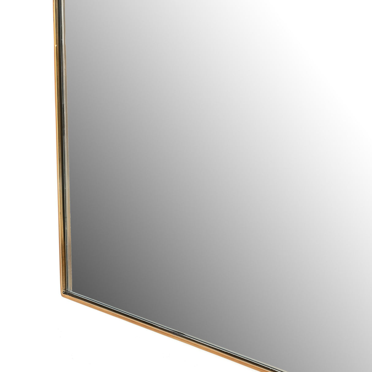 Georgina Wide Mirror in Polished Brass from Four Hands - Luna Furniture