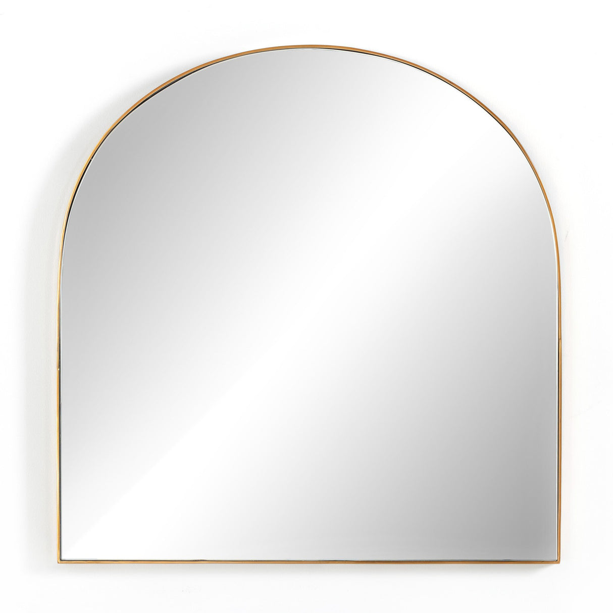 Georgina Wide Mirror in Polished Brass from Four Hands - Luna Furniture