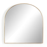 Georgina Wide Mirror in Polished Brass from Four Hands - Luna Furniture
