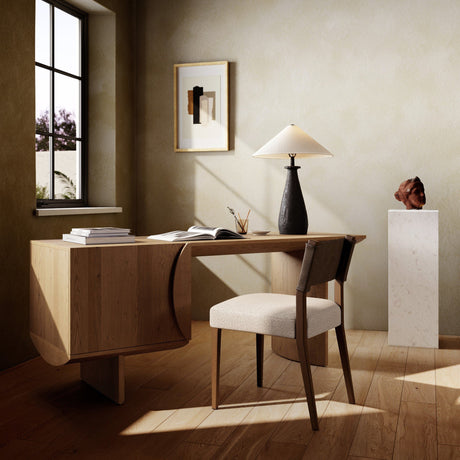 Pickford Desk in Dusted Oak Veneer from Four Hands - Luna Furniture