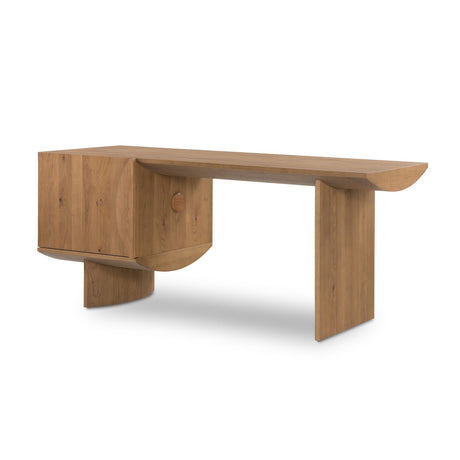 Pickford Desk in Dusted Oak Veneer from Four Hands - Luna Furniture