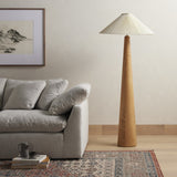 Nora Floor Lamp in Light Oak from Four Hands - Luna Furniture
