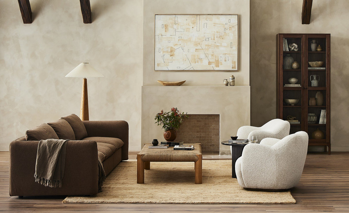 Nora Floor Lamp in Light Oak from Four Hands - Luna Furniture