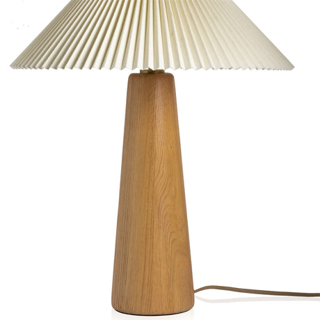 Nora Table Lamp in Light Oak from Four Hands - Luna Furniture