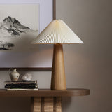 Nora Table Lamp in Light Oak from Four Hands - Luna Furniture