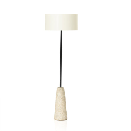 Wren Floor Lamp in Reactive White Glaze from Four Hands - Luna Furniture