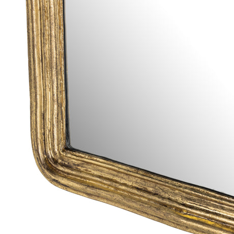Vintage Louis Mirror in Antiqued Gold Leaf from Four Hands - Luna Furniture
