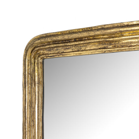 Vintage Louis Mirror in Antiqued Gold Leaf from Four Hands - Luna Furniture