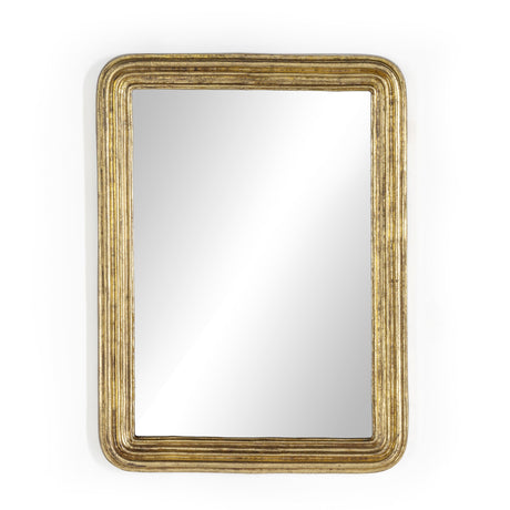 Vintage Louis Mirror in Antiqued Gold Leaf from Four Hands - Luna Furniture