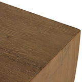 Elbert Console Table in Rustic Oak Veneer from Four Hands - Luna Furniture