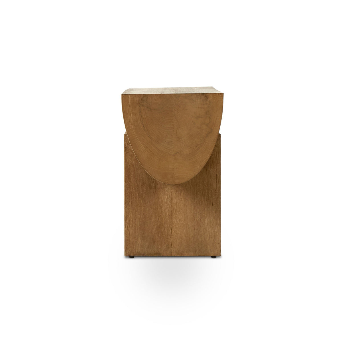 Elbert Console Table in Rustic Oak Veneer from Four Hands - Luna Furniture