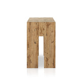 Abaso Console Table in Rustic Wormwood Oak from Four Hands - Luna Furniture