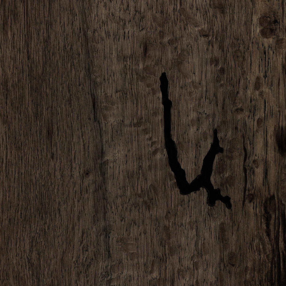 Abaso Console Table in Ebony Rustic Wormwood Oak from Four Hands - Luna Furniture