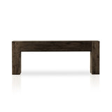 Abaso Console Table in Ebony Rustic Wormwood Oak from Four Hands - Luna Furniture