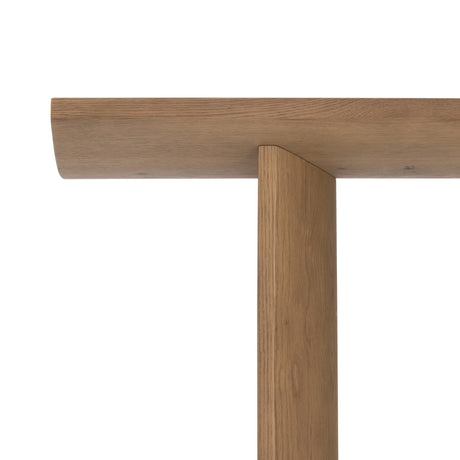 Pickford Console Table in Dusted Oak Veneer from Four Hands - Luna Furniture