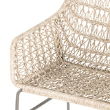 Bandera Outdoor Woven Dining Chair in Stinson White from Four Hands - Luna Furniture