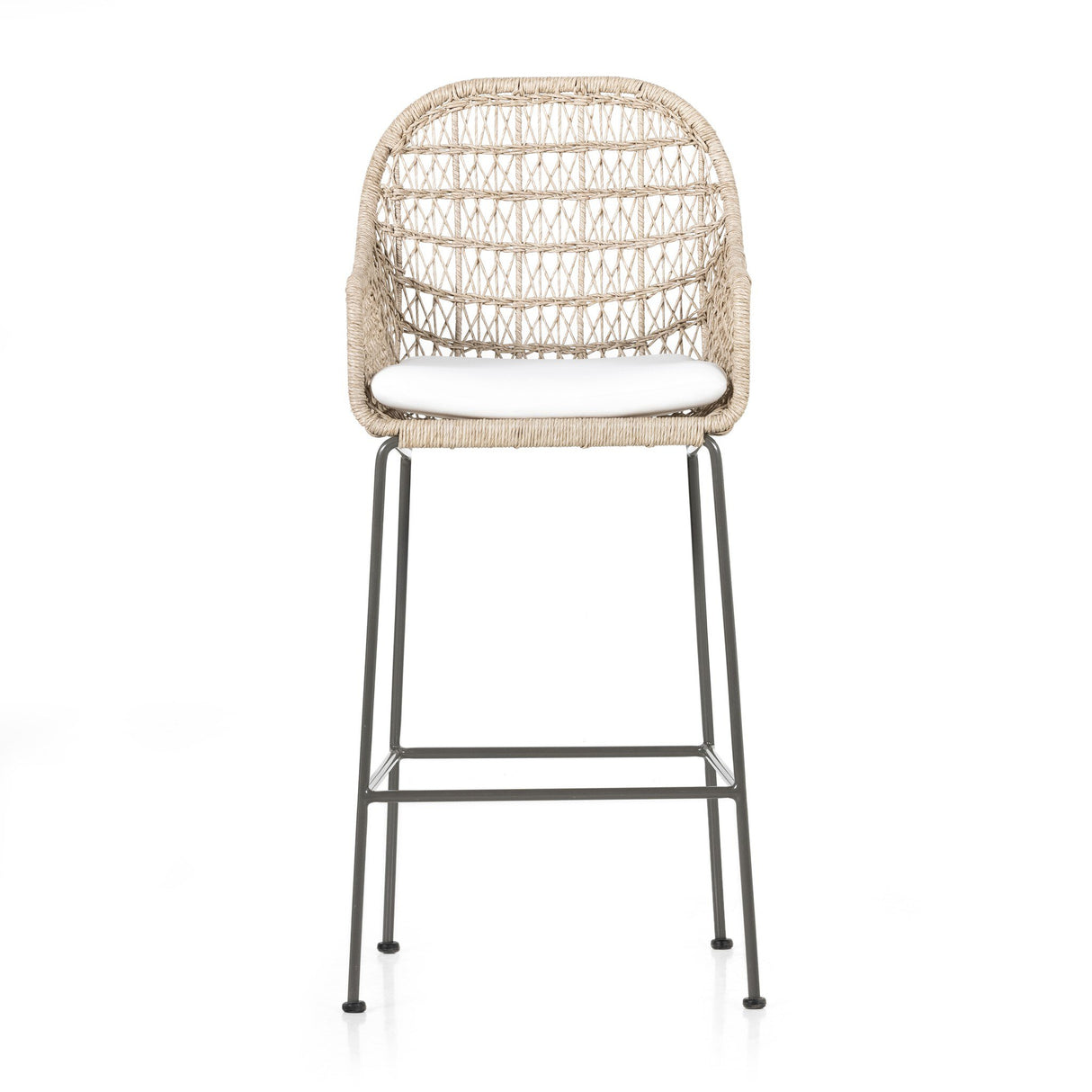 Bandera Outdoor Bar + Counter Stool in Stinson White from Four Hands - Luna Furniture