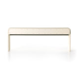 Cressida Console Table in Ivory Painted Linen from Four Hands - Luna Furniture