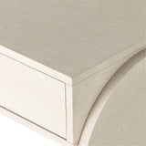 Cressida Console Table in Ivory Painted Linen from Four Hands - Luna Furniture