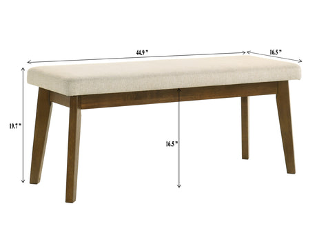 Rolstan Beige/Brown Dining Bench from Crown Mark - Luna Furniture