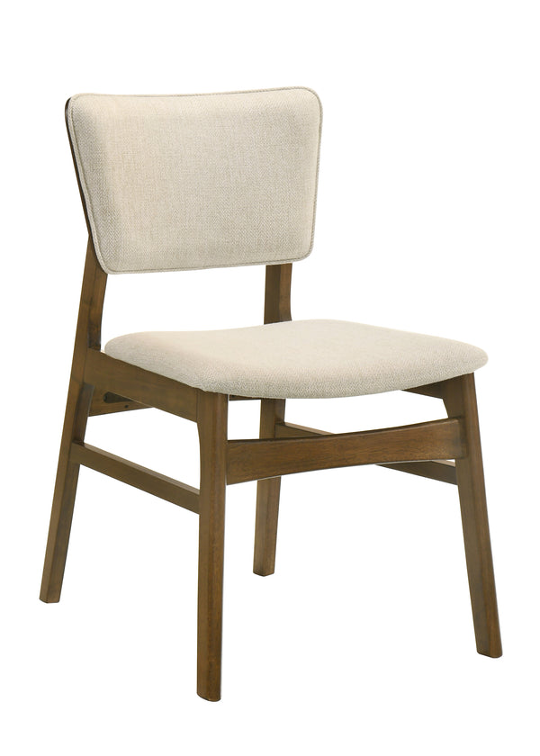 Rolstan Beige/Brown Dining Side Chair, Set of 2