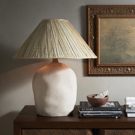 Cobb Table Lamp in Sand Porcelain from Four Hands - Luna Furniture
