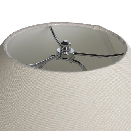 Cobb Table Lamp in Antique White Ceramic from Four Hands - Luna Furniture