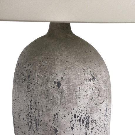 Cobb Table Lamp in Antique White Ceramic from Four Hands - Luna Furniture