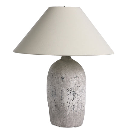 Cobb Table Lamp in Antique White Ceramic from Four Hands - Luna Furniture