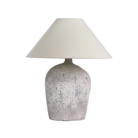 Cobb Table Lamp in Antique White Ceramic from Four Hands - Luna Furniture