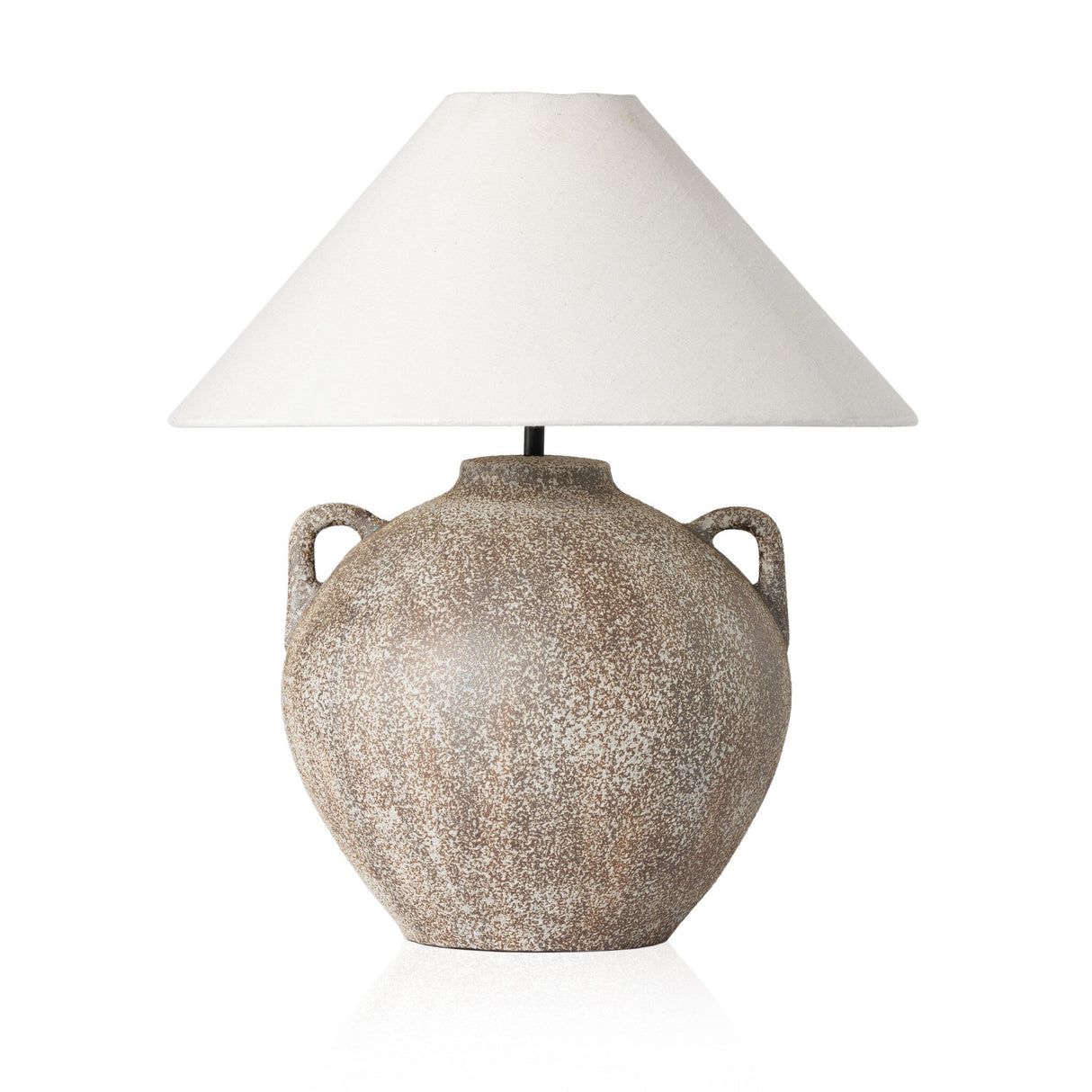 Mays Table Lamp in Vintage Brown Porcelain Ceramic from Four Hands - Luna Furniture
