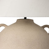 Mays Table Lamp in Light Sand Porcelain Ceramic from Four Hands - Luna Furniture
