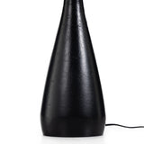 Innes Tapered Shade Table Lamp in Matte Black Cast Aluminum from Four Hands - Luna Furniture