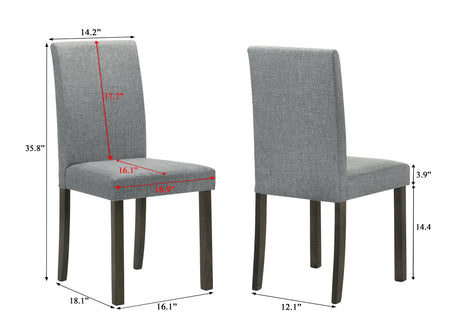Melshire Gray Dining Side Chair, Set of 2 from Crown Mark - Luna Furniture