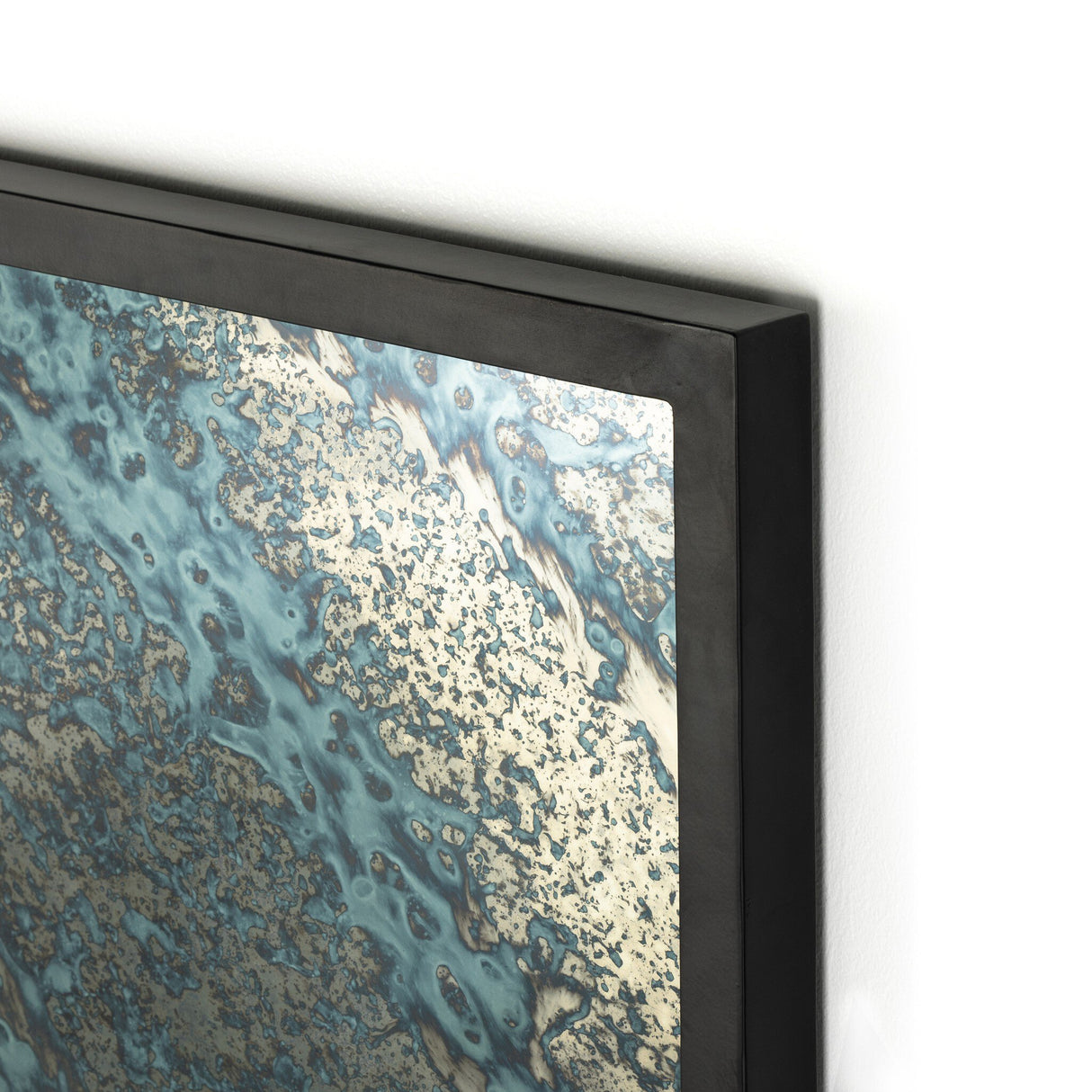 Acid Wash Mirror in Iron Matte Black from Four Hands - Luna Furniture