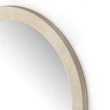 Cressida Floor Mirror in Ivory Painted Linen from Four Hands - Luna Furniture