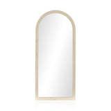 Cressida Floor Mirror in Ivory Painted Linen from Four Hands - Luna Furniture