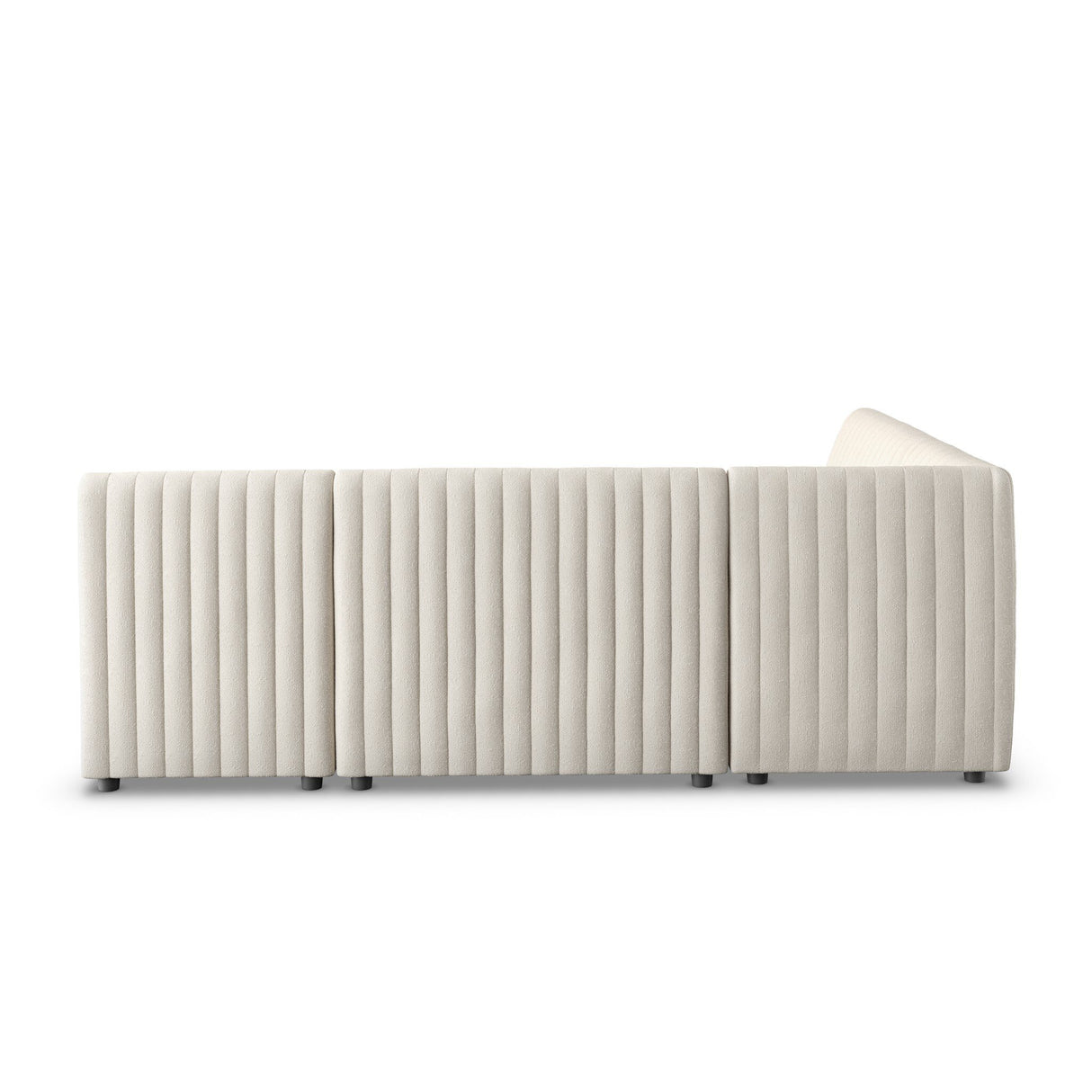 Augustine Dining Banquette, L-Shape in Capri Oatmeal from Four Hands - Luna Furniture