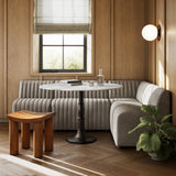 Augustine Dining Banquette, L-Shape in Orly Natural from Four Hands - Luna Furniture