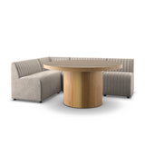Augustine Dining Banquette, L-Shape in Orly Natural from Four Hands - Luna Furniture