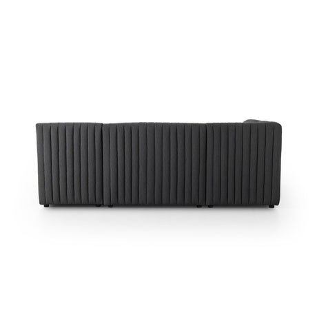 Augustine Dining Banquette, L-Shape in FIQA Boucle Charcoal from Four Hands - Luna Furniture